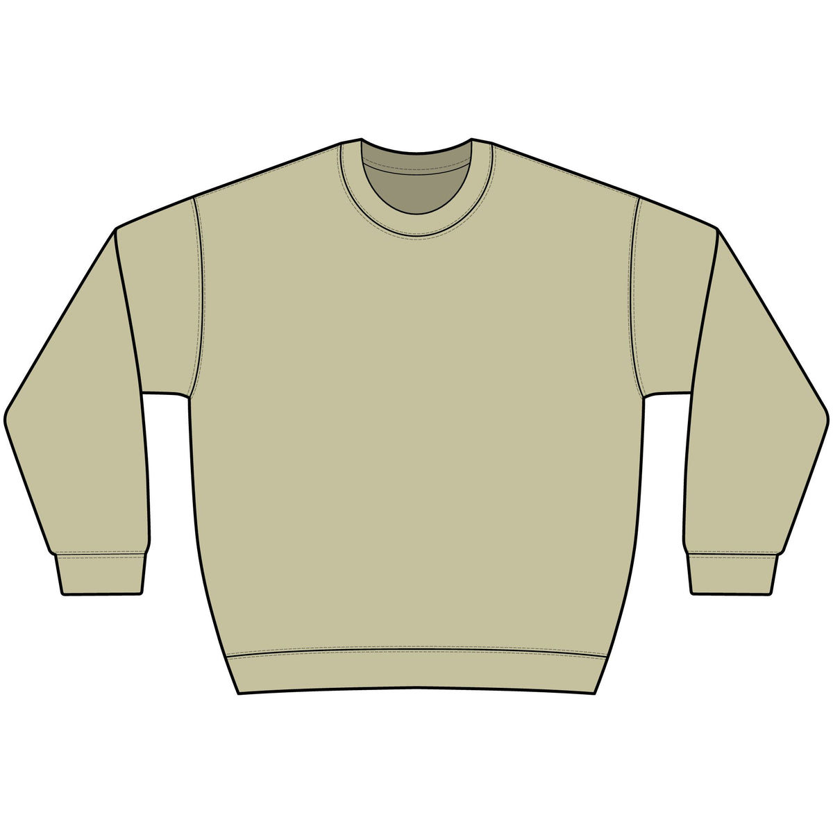 Knee Baby Crewneck Sweatshirt — Minimal Retro Logo Pullover