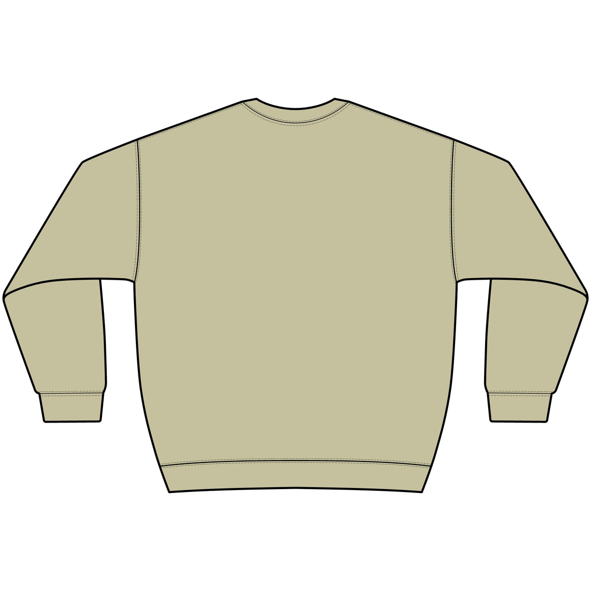 Knee Baby Crewneck Sweatshirt — Minimal Retro Logo Pullover